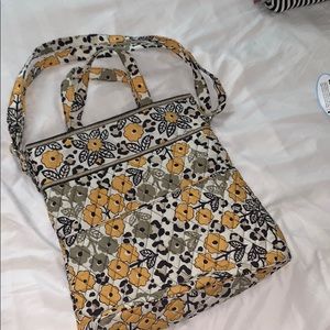 Vera Bradley Black and Yellow Print Bag